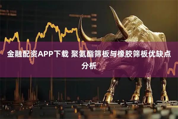 金融配资APP下载 聚氨酯筛板与橡胶筛板优缺点分析
